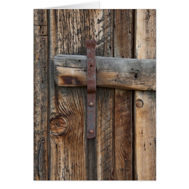 Cierre de la puerta de madera, California (Frente)