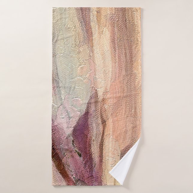 Cierre el fondo abstracto de pintura al óleo. Text (Toalla de baño)