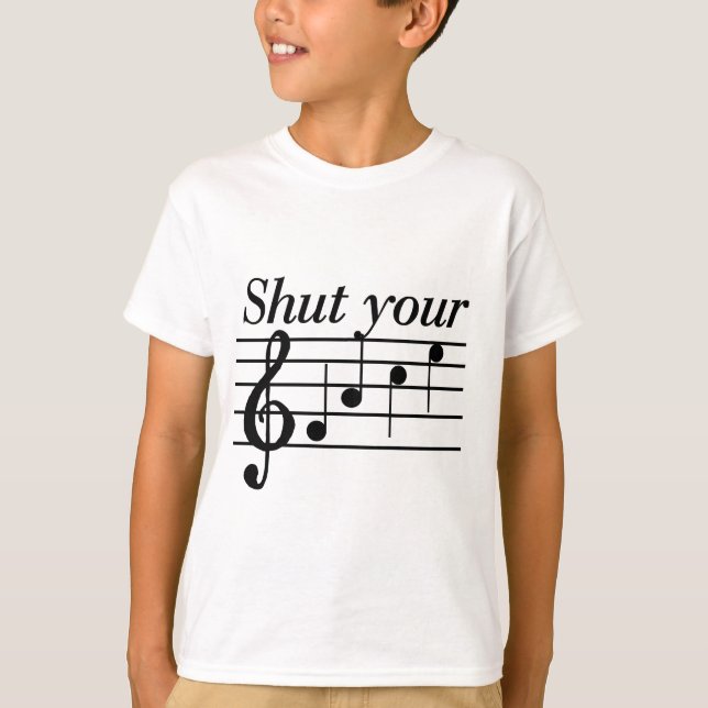 Cierre sus camisetas y regalos de la cara (Anverso)