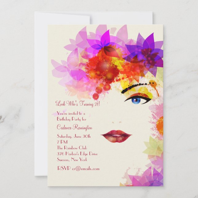 Cierta invitación del vistazo (Anverso)