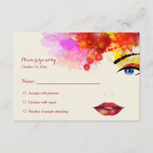 Cierta tarjeta RSVP de recaudación de fondos para