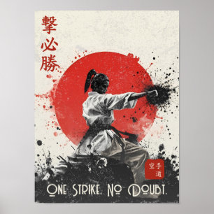 Cierto Arte de Golpe de Karate Tradicional Victori
