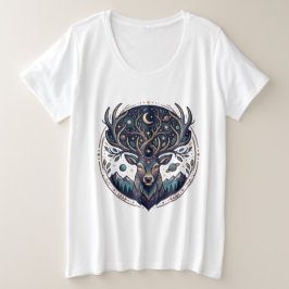 Ciervo Celestial Arte Místico de Luna y Estrellas