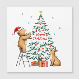 Ciervo de Navidad y oso