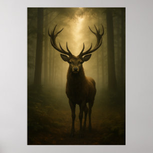 Ciervo del Bosque Encantado – Arte Etéreo de Fauna