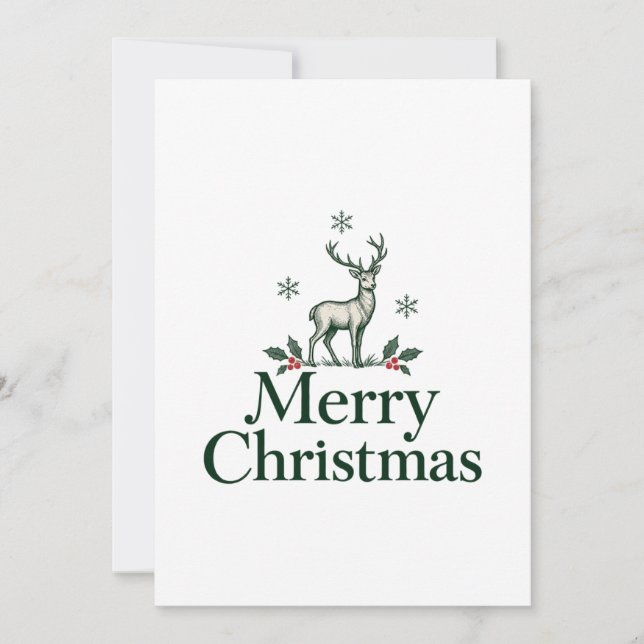 Ciervo Feliz Navidad (Anverso)