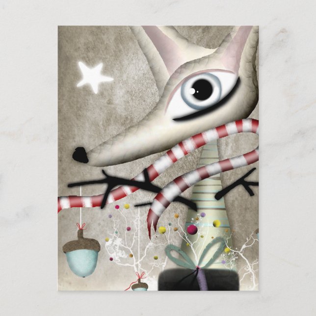 Ciervo Navidad Rupydetequila Star Fox bellotas nie (Anverso)