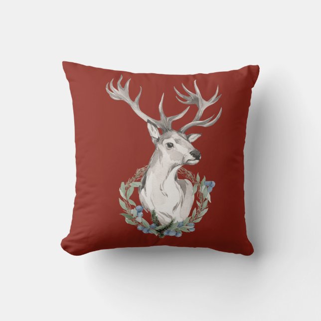 Ciervo Navideño con Almohada de Tirada de Corona d (Anverso)