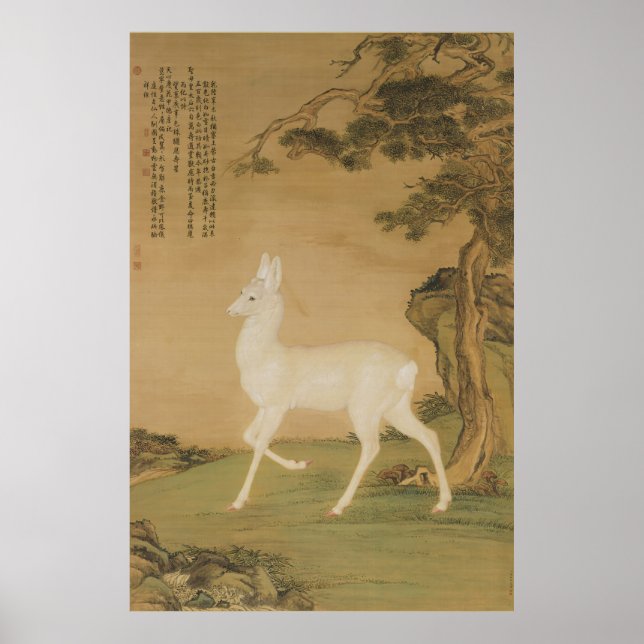 Ciervo Roebuck de buen augurio Arte Fino (Frente)