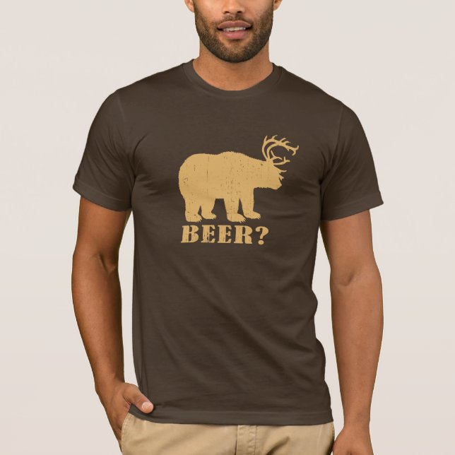 ¿Ciervos = cerveza del oso? Camiseta borracha del (Anverso)