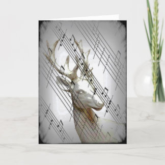 Ciervos con las notas musicales