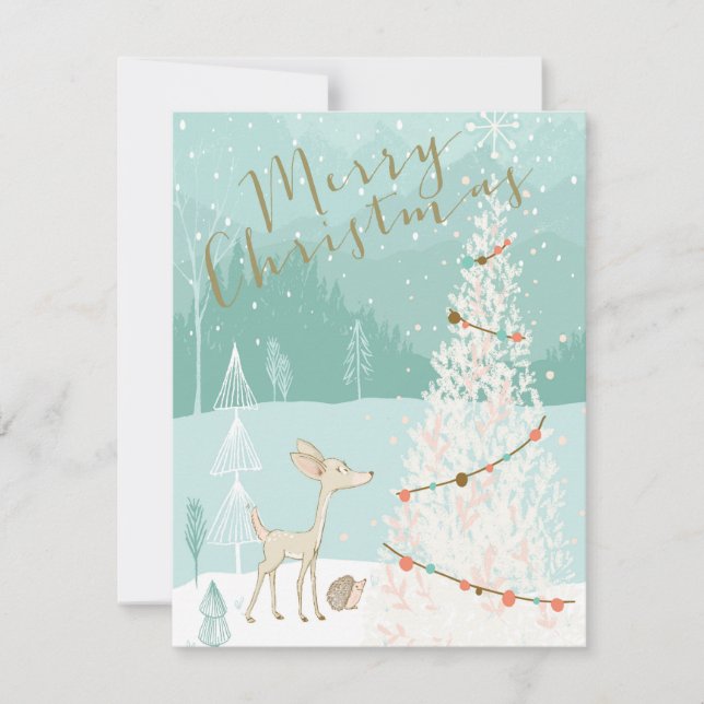 Ciervos de las Felices Navidad (Anverso)