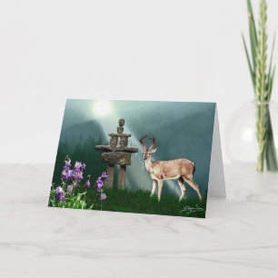 Ciervos y tarjetas de felicitación salvajes del
