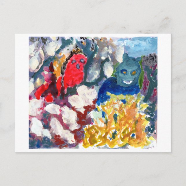 Cifras aterradoras misteriosas #1 postal (Anverso)