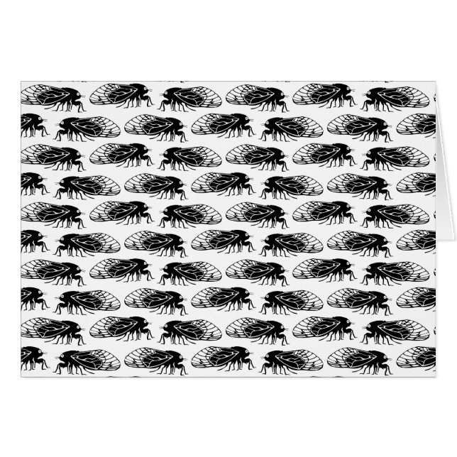 Cigarra - Magicicada - modelo elegante de la (Anverso (Horizontal))