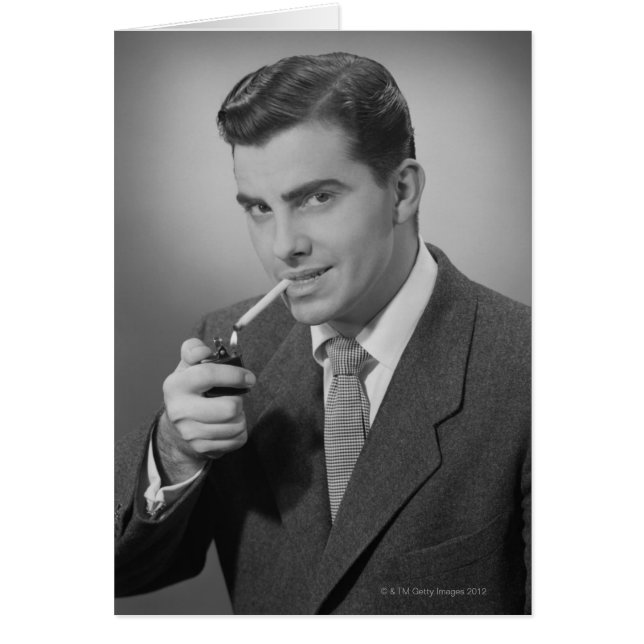 Cigarrillo para encender el hombre (Frente)