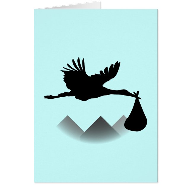 Cigüeña y bebé (Frente)