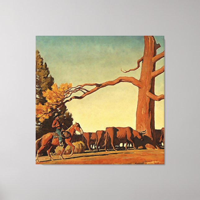 “Cima de la cresta” Arte occidental de Maynard Dix (Anverso)