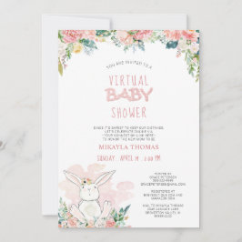 Cimate Bunny Pink Floral Fairy Lights Baby Shower