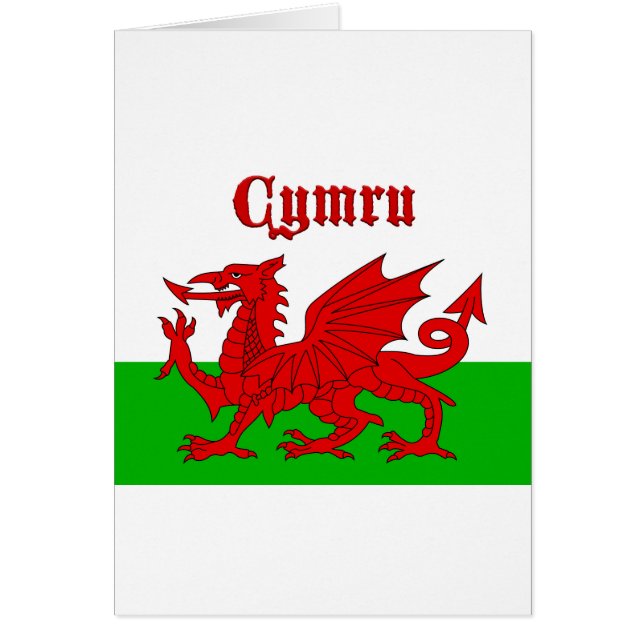Cimru de bandera galesa (Frente)