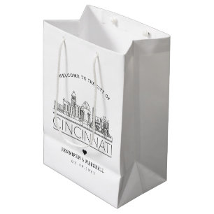 Cincinnati Boda   Bolsa de regalo media