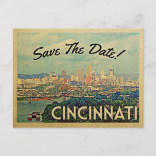 Cincinnati Guarda Las Postales Vintage De Fecha