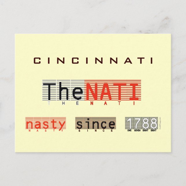 CINCINNATI Nasty desde la tarjeta postal 1788 (Anverso)