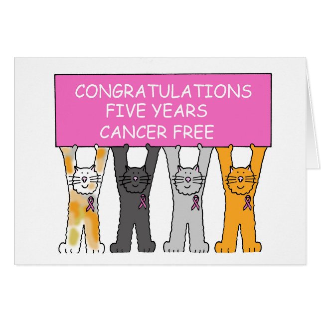 Cinco años de cáncer liberan enhorabuena (Anverso (Horizontal))