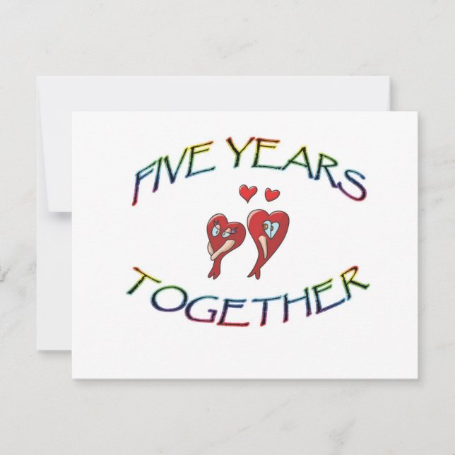 CINCO AÑOS JUNTOS (Anverso)