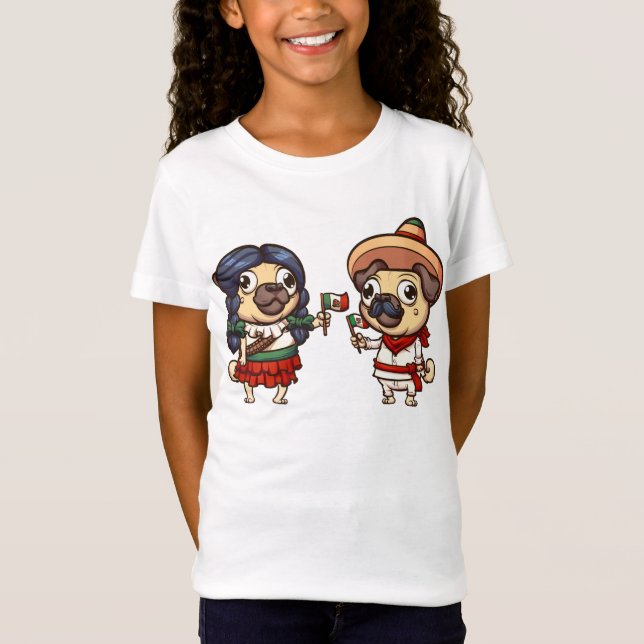 Cinco camisetas de Mayo Pugs #3 (Anverso)