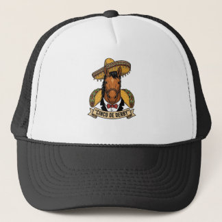 Cinco de Derby Caballo Taco Sombrero Diseño Vintag