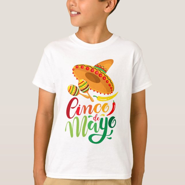 Cinco De Mayo Camiseta (Anverso)