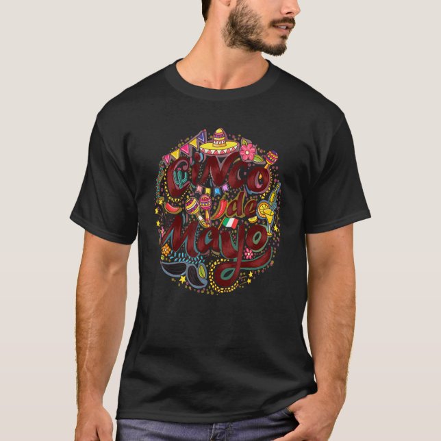 Cinco De Mayo Fiesta Camisa 5 De Mayo Viva México (Anverso)