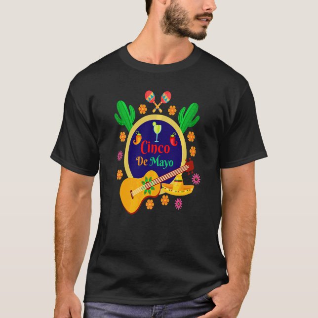 Cinco De Mayo Fiesta Camisa 5 De Mayo Viva México (Anverso)