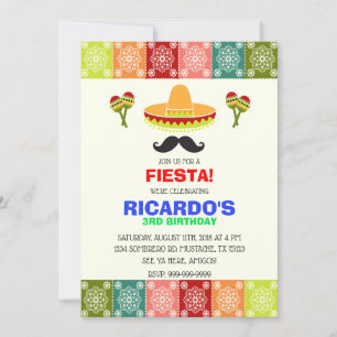 CINCO DE MAYO FIESTA INVITACIÓN DE CUMPLEAÑOS