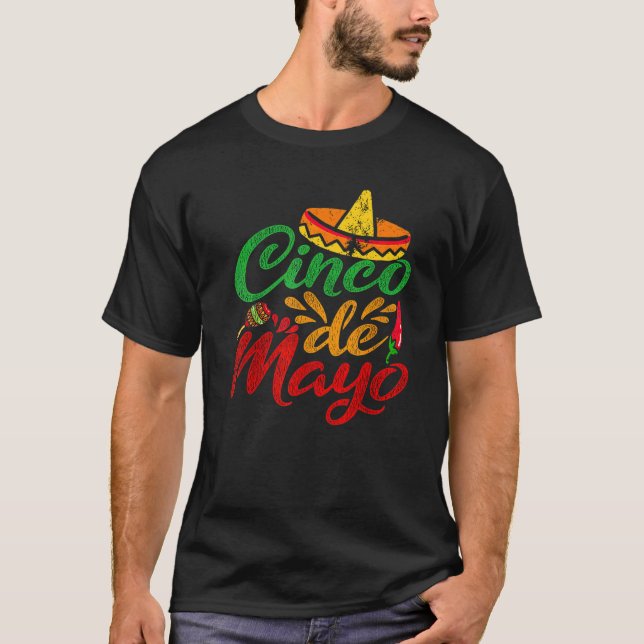 Cinco De Mayo Fiesta Sorpresa Camisa 5 De Mayo Viv (Anverso)