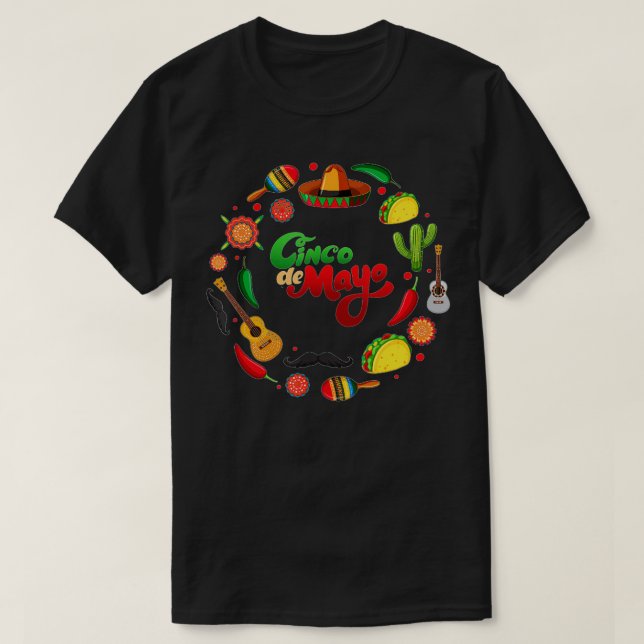 Cinco De Mayo Fiesta Sorpresa Camisa 5 De Mayo Viv (Diseño del anverso)