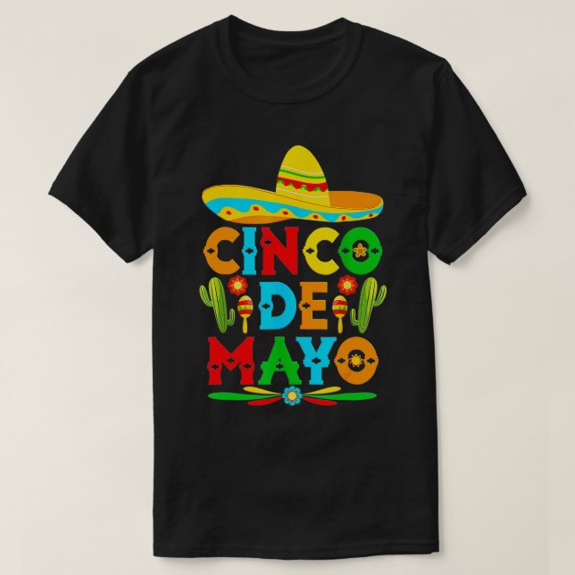 Cinco De Mayo Fiesta Sorpresa Camisa 5 De Mayo Viv (Diseño del anverso)