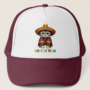 Cinco De Mayo Funny Gato Mexicano Sombrero Meow
