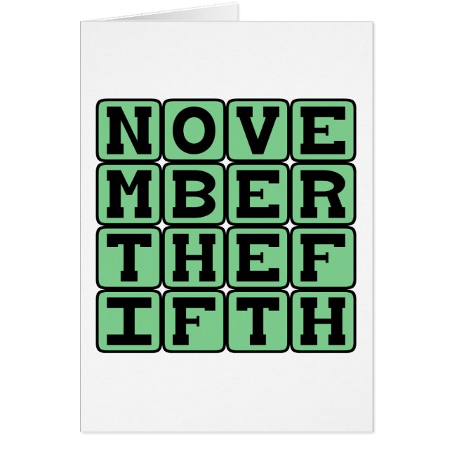 Cinco de noviembre, Día de Guy Fawkes (Frente)
