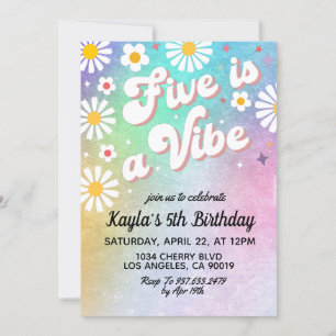 Cinco es una invitación a los cinco cumpleaños de