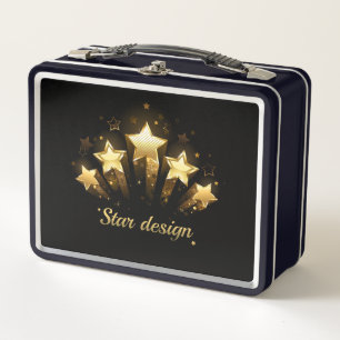 Cinco estrellas de oro sobre negro