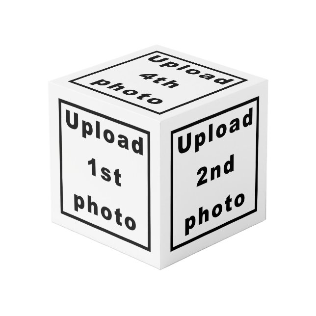 Cinco fotos del cubo blanco de la foto (Angulo Anverso)