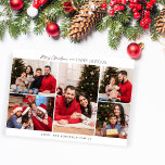 Cinco fotos minimalistas navidad<br><div class="desc">Envíe tarjetas de diversión,  Moda y Navidades Minimalistas con sus Minimalistas tarjetas navideñas de cinco fotos.</div>