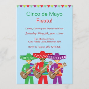 Cinco invitaciones de Mayo Fiesta