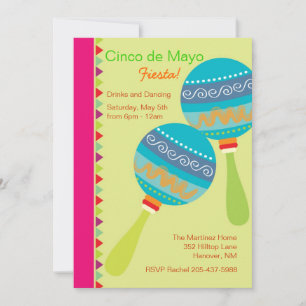 Cinco invitaciones de Mayo Mariachi