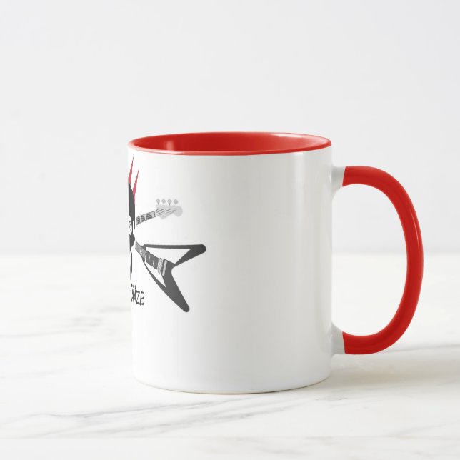 Cinco Kääze taza con borde colorido (Derecha)