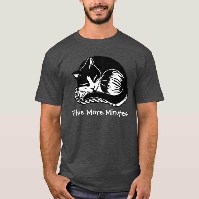 Cinco minutos más de la camiseta de carbón de un g (Anverso)