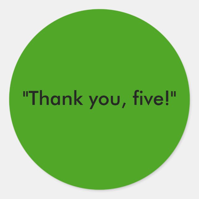 Cinco minutos para el Pegatina de pistas (Anverso)