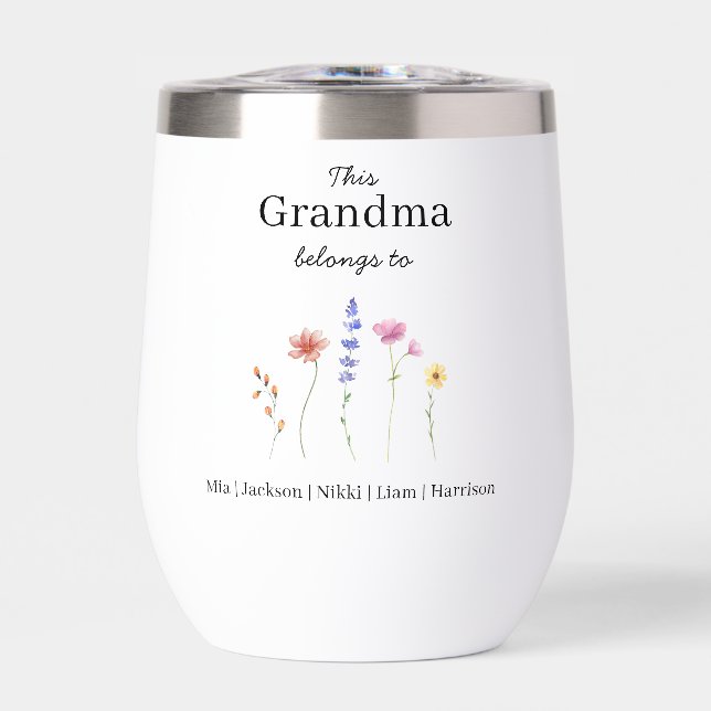 Cinco nietos personalizados  (Frente)